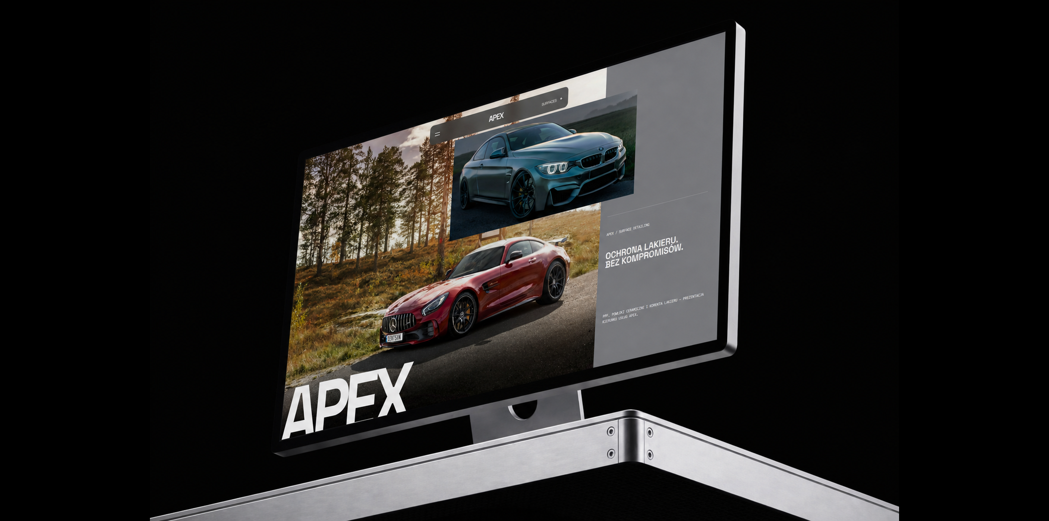 REDFORD — realizacja APEX na fizycznym monitorze