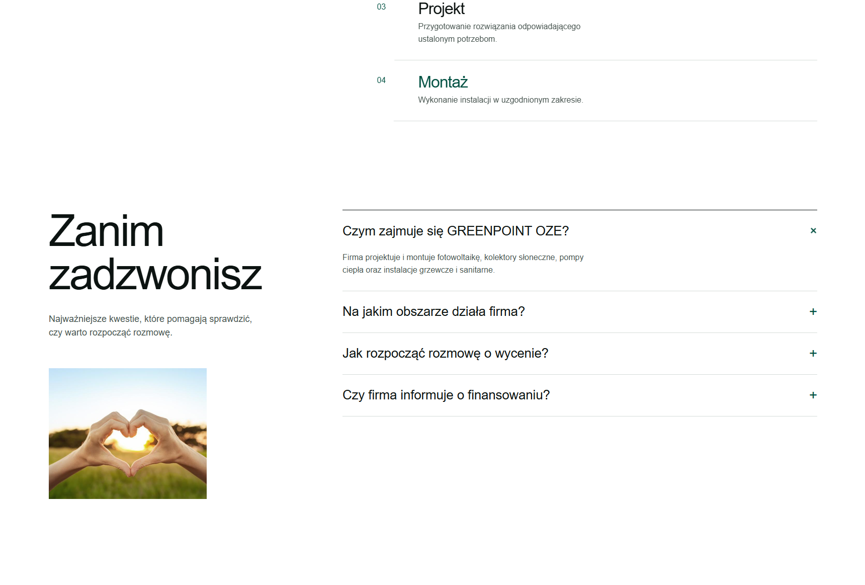 Green Point: widok projektu
