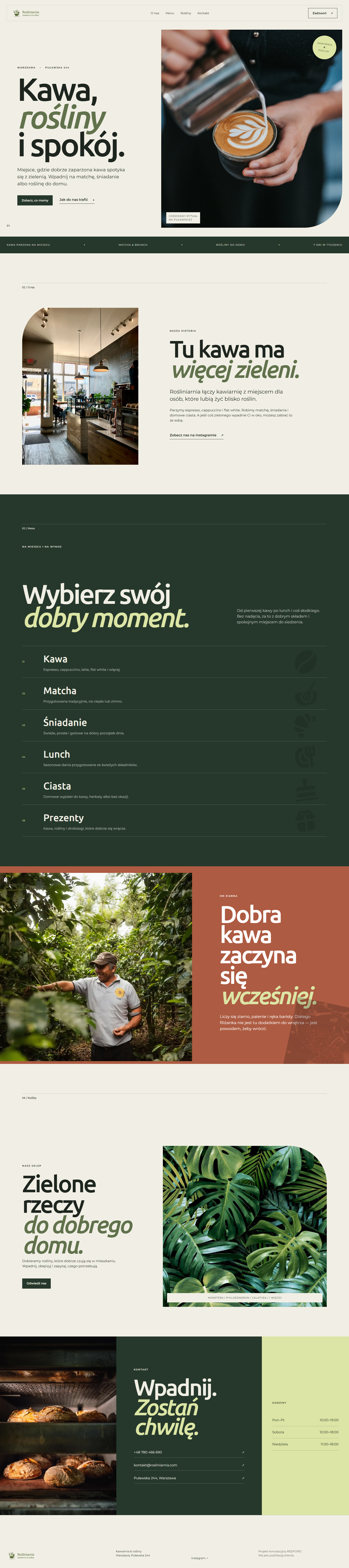 Roślinniarnia: pełny widok strony